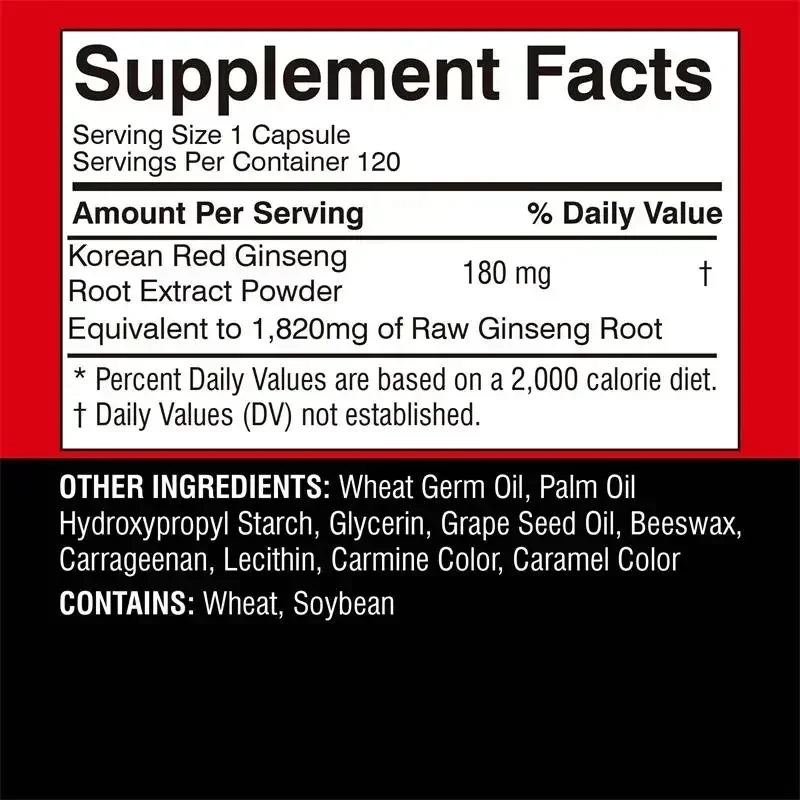 한국 홍삼 보충제 - 전반적인 건강을 지원하고 에너지  - Valerian Root Capsule 리뷰 및 가격