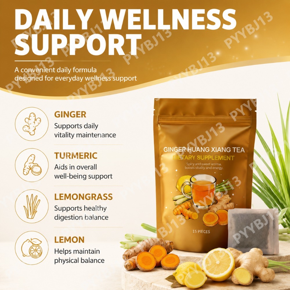 생강 강황 허브 티백 레몬그라스 레몬향 식물성 블렌드로 - Wellness Herbal Tea Blends 리뷰 및 가격